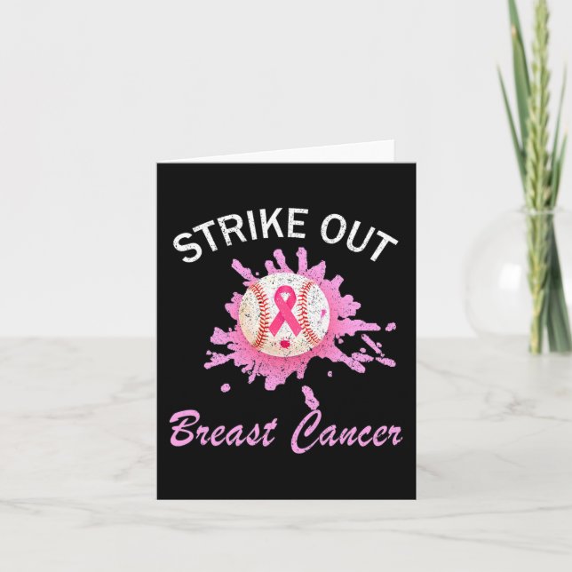 Tarjeta Evitar la toma de conciencia sobre el cáncer de ma (Anverso)