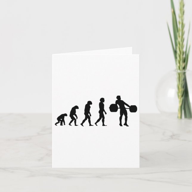 Tarjeta Evolución Bodybuilder Peso de levantamiento de pes (Anverso)