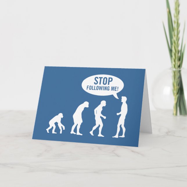 Tarjeta evolución - ¡deja de seguirme! (Anverso)