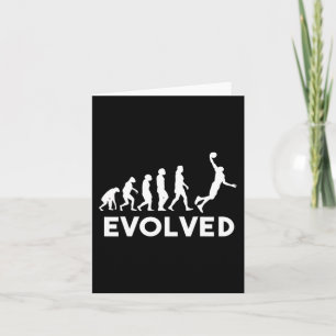 Tarjeta Evolución del baloncesto Hombres Mujeres Chicas Ni