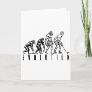Tarjeta Evolución del jugador de hockey sobre hielo hombre