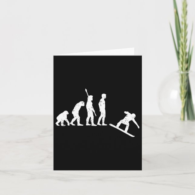 Tarjeta Evolución del Snowboard - Snowboard (Anverso)