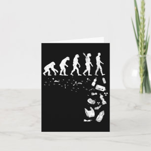Tarjeta Evolución Humana Contaminación Cool Gif del Día de