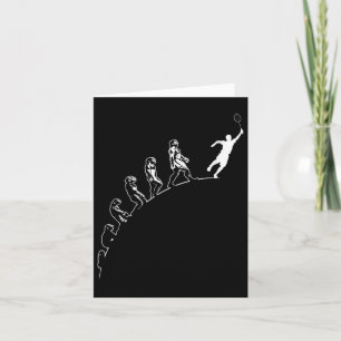 Tarjeta Evolución Volante de Bádminton Arte Deportes