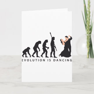Tarjeta evolution dancing couple