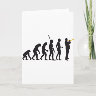 Tarjeta evolution trumpet player