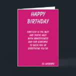 Tarjeta ex husband fortieth birthday cards<br><div class="desc">fortieth birthday greeting cards with dedication to a special ex-husband</div>