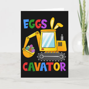 Tarjeta Excavadora de huevos Cazador de huevos Niños Niños