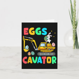 Tarjeta Excavadora de huevos divertida para niños caza de