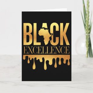 Tarjeta Excelencia Negra Mes de la Historia Afro Motivació