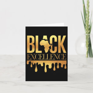 Tarjeta Excelencia Negra Mes de la Historia Afro Motivació