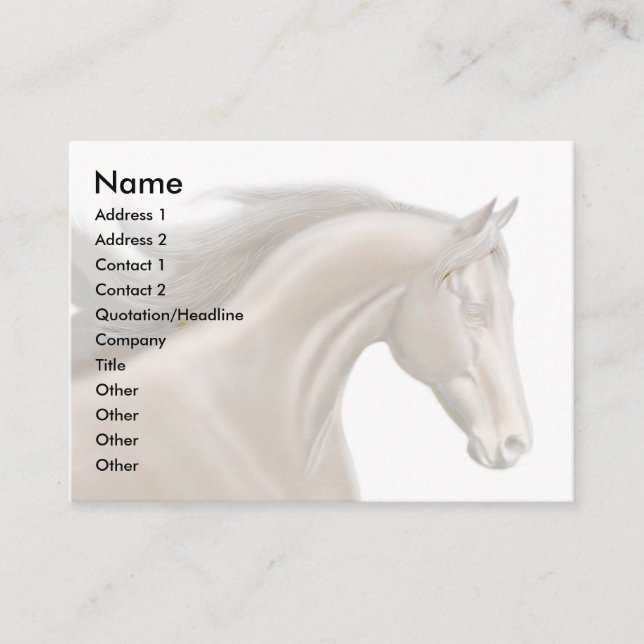 Tarjeta excelente del perfil (Anverso)