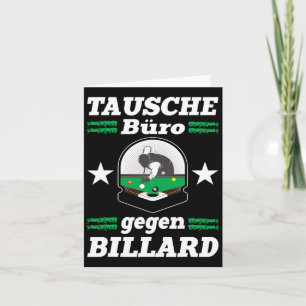 Tarjeta Exchange Office Against Billiards Funny Snooker Po
