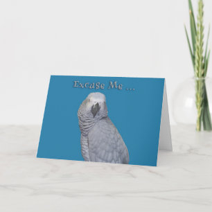 Tarjeta Excúseme cumpleaños