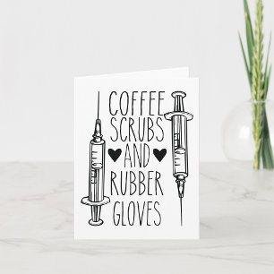 Tarjeta Exfoliantes De Café Y Guantes De Goma