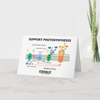 Tarjeta Exhalo de fotosíntesis de soporte (ambiental)