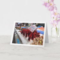 Exhibición de camarones en el Mercado Central, Val