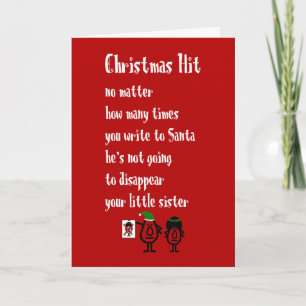 Tarjeta Éxito de Navidad - Un divertido poema de Navidad