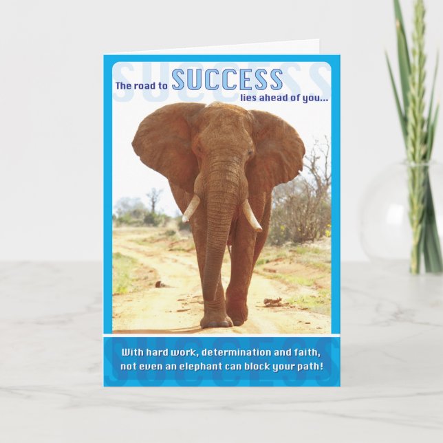 Tarjeta Éxito del elefante (Anverso)