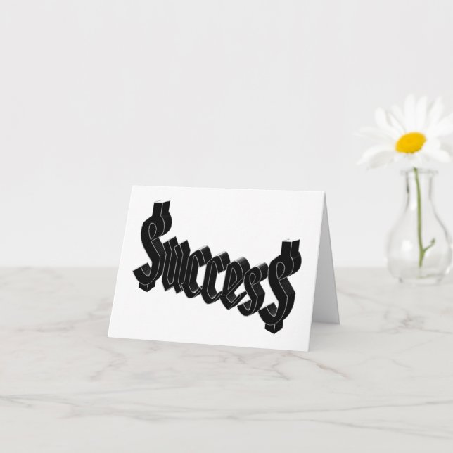 Tarjeta Éxito = $ucces$ (Planta pequeña)
