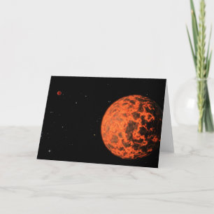 Tarjeta Exoplanet Ucf-1.01 Orbitando Una Estrella Llamada