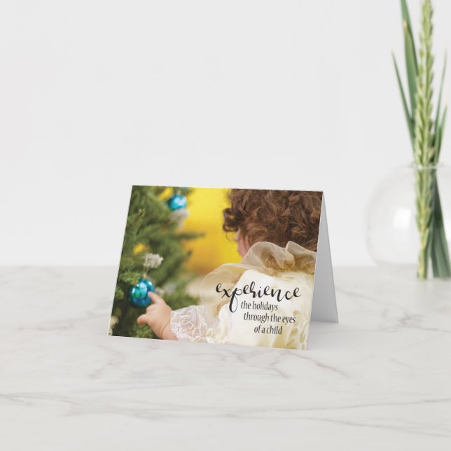 Tarjeta Experimente los días de fiesta a través de los (Anverso)