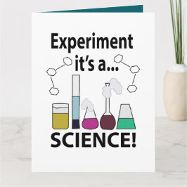 Tarjeta Experimento científico es una ciencia