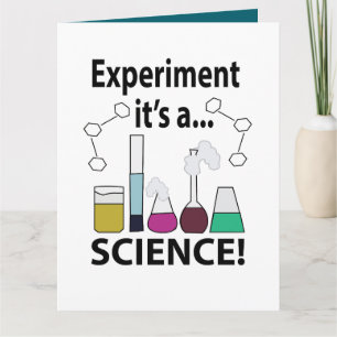 Tarjeta Experimento científico es una ciencia