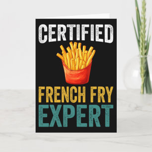 Tarjeta Experto Certificado en Papas Fritas Trump Amante d