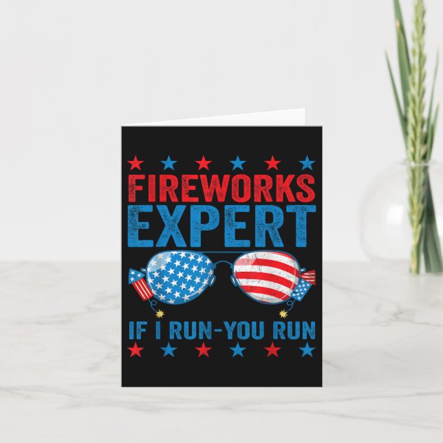 Tarjeta Experto En Fuegos Artificiales - Te Ejecuto Gracio (Anverso)