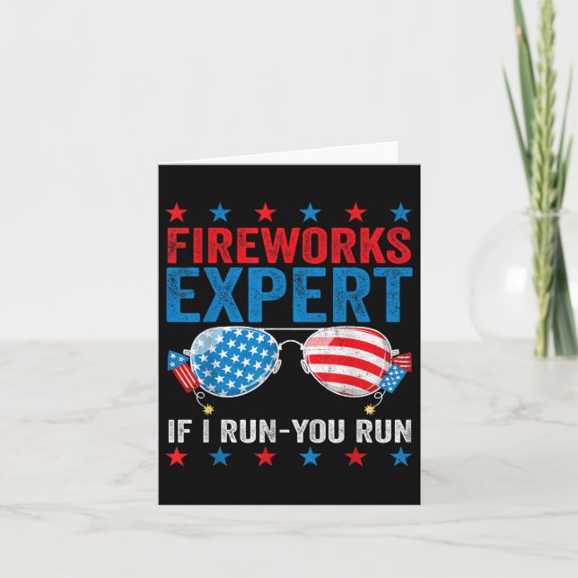 Tarjeta Experto En Fuegos Artificiales - Te Ejecuto Gracio (Anverso)