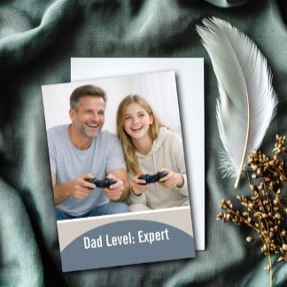Tarjeta Experto en nivel de papá Diseño personalizable par