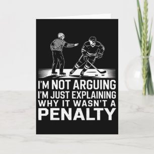 Tarjeta Explicando Por Qué No Fue Penalización I Hockey So
