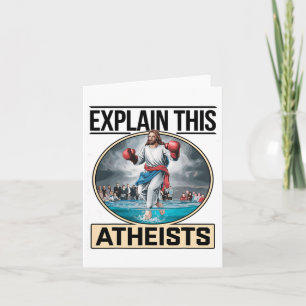 Tarjeta Explicar a estos ateos Jesús Guantes de Boxeo Dive