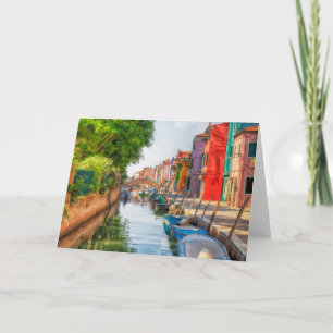 Tarjeta Explora el Encanto Vibrante de Burano