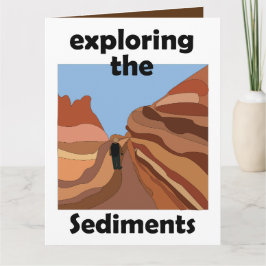 Tarjeta Explorador de roca sedimentaria Los sedimentos