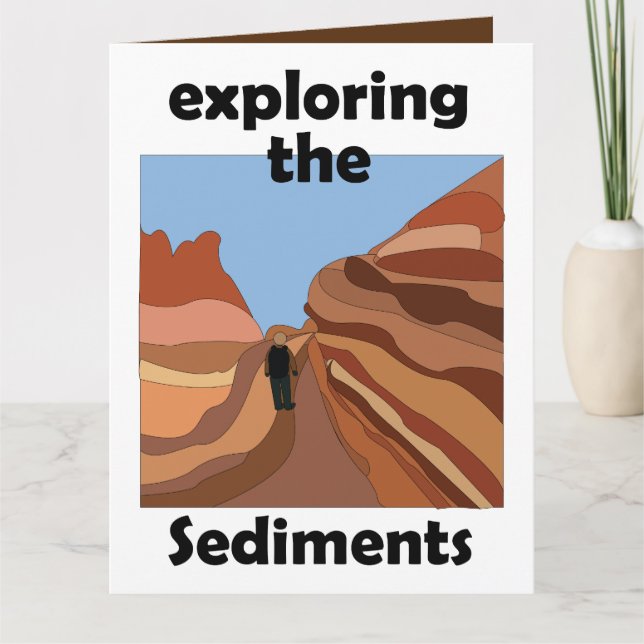 Tarjeta Explorador de roca sedimentaria Los sedimentos (Anverso)