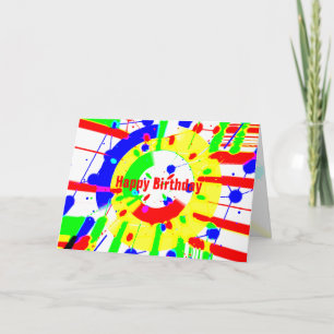 Tarjeta Explosión de cumpleaños