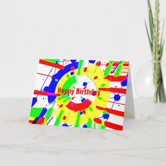 Tarjeta Explosión de cumpleaños (Anverso)