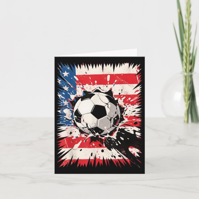 Tarjeta Explosión de fútbol Choque genial para fanáticos d (Anverso)