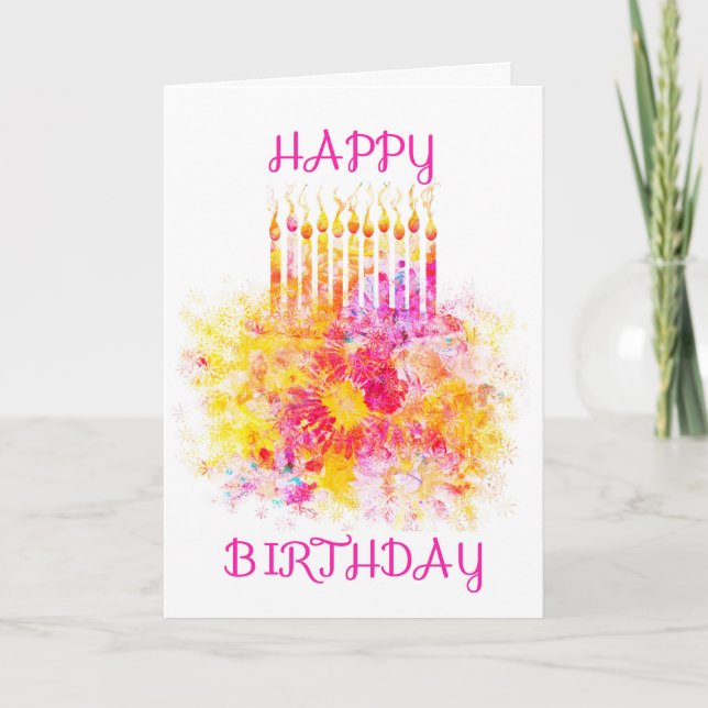 Tarjeta Explosión de pastel (Anverso)
