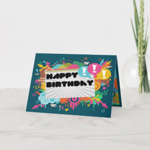 Tarjeta Explosión del feliz cumpleaños
