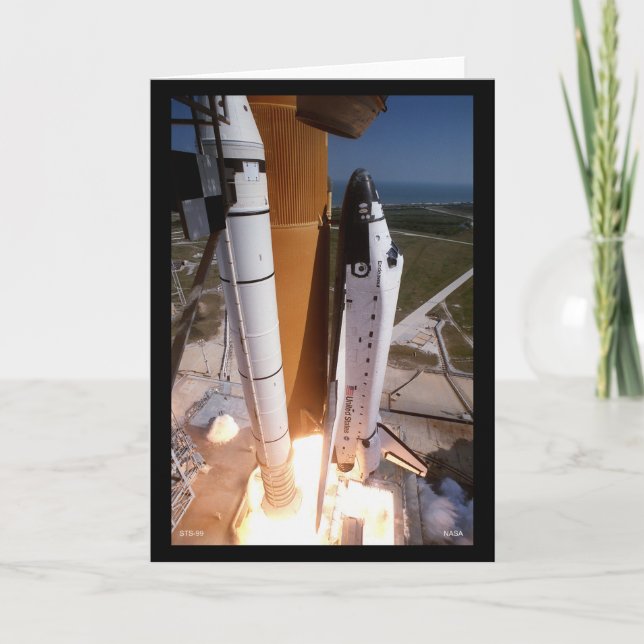 Tarjeta Explosión del transbordador espacial "Endeavor" (Anverso)