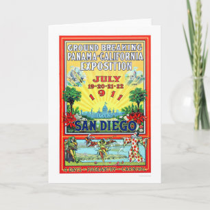 Tarjeta Exposición de Panamá - de California en San Diego