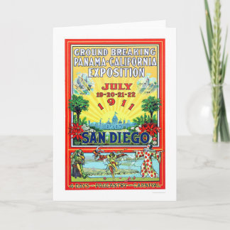 Tarjeta Exposición de Panamá - de California en San Diego