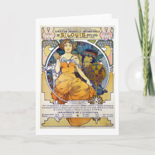 Tarjeta Exposición de St. Louis, Mucha