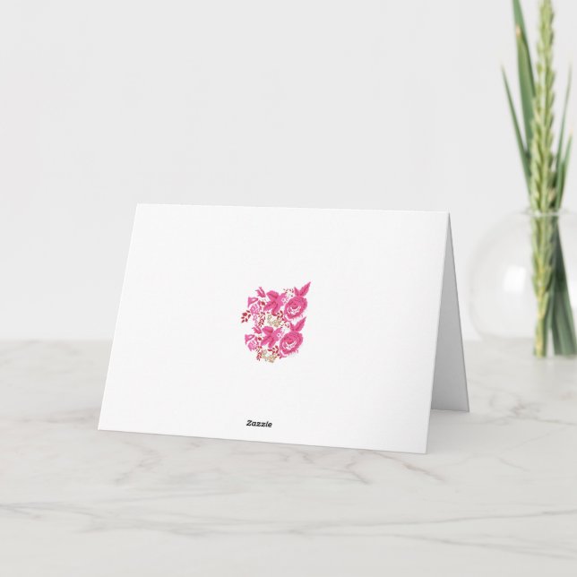 Tarjeta Expresar gratitud con personalizado  (Reverso)