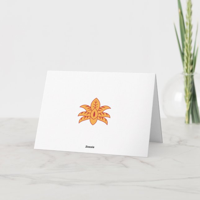 Tarjeta Expresar gratitud con personalizado  (Reverso)