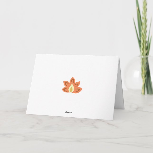 Tarjeta Expresar gratitud con personalizado  (Reverso)