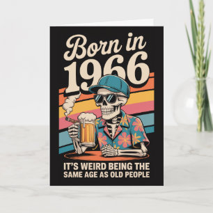 Tarjeta extraña de cumpleaños número 60 de 1966 pa